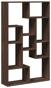 barna tölgy színű szerelt fa könyvespolc 72 x 20 x 120 cm
