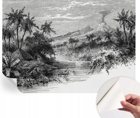 Öntapadós tapéta 3D fali furnér Egzotikus panoráma 208x146 cm