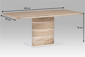 Étkezőasztal, MDF, tölgy sonoma, 180x90 cm, AMAR