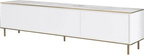 Imaj White Marble and Gold TV-asztal
