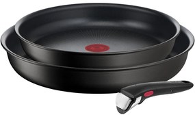 Tefal 3 darabos Főzőkészlet, Ingenio Unlimited, alumínium, fekete