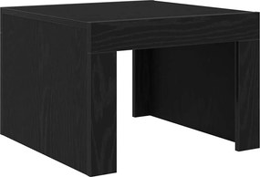 vidaXL Dohányzóasztal Fekete tölgy 50 x 50 x 35 cm Faanyag