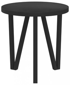 fekete MDF dohányzóasztal Ø35 cm