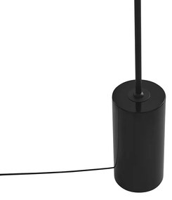 Art Deco állólámpa fekete füstüveggel - Rid