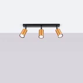 Sollux SL.1376 - Spotlámpa WINX 3xGU10/10W/230V fekete/réz