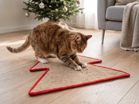 Karácsonyi kaparóalátét macskáknak FESTIVE PAWS 60×50 cm