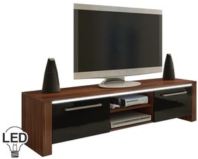 TV asztal/szekrény Helix (szilva + fényes fekete). 780043
