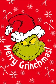 A Grincs Merry Grinchmas mikroflanel takaró 100x150cm