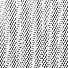 fekete szúnyogháló ajtóra 10 részes hálós függönnyel 240x240 cm