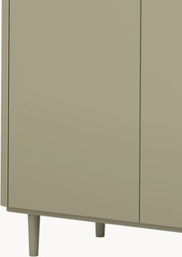 Elivo négyajtós komód lábakon 200 cm - eukaliptusz / baltic dune tölgy