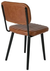 Konyakbarna étkezőszék Jake Worn – White Label