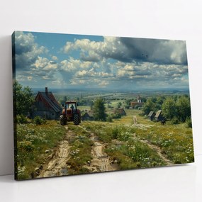 Vászonkép Tavaszi nap a Lengyel Falu ház konyha szoba 100x70