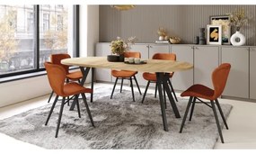 Bővíthető étkezőasztal ARTUR craft tölgy/fekete