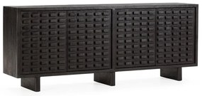 Fekete mangófa komód 200x80x40 cm Inaya – MOME