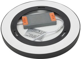 ITALUX PLF-75689-BK-3K RIBERIO Kerek Mennyezeti Lámpa Fehér, Fekete LED IP20