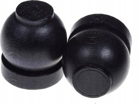 Függönykarnis végek Fa függönykarnis végek 2 db Fekete golyó