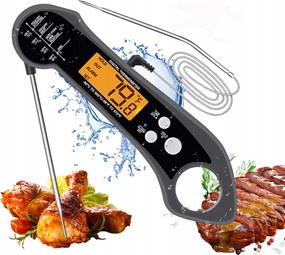 Konyhai Hőmérő Vezeték Nélküli Digitális LCD Steak Hús Szonda