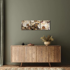 Kép - Orchideák (órával) (90x30 cm)