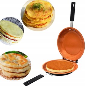 Kétoldalas Serpenyő Hagyományos Sütőserpenyő 19cm Konyhai Eszközök Biztonságos Új