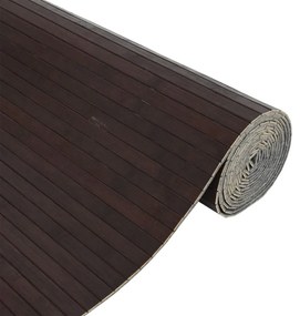 sötétbarna bambusz térelválasztó 165 x 600 cm