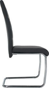 Étkezőszék, sötétszürke/világos varrat, ABIRA NEW