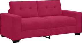 vidaXL bordó bársony loveseat kanapé 180x77x82 cm