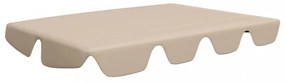 bézs csere ponyva kerti hintaágyhoz 150/130 x 105/70 cm