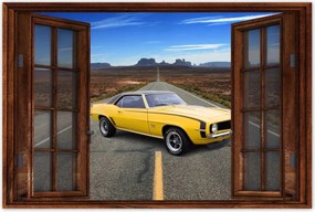 Poszter 60x40 Sárga Chevrolet Ss Auto