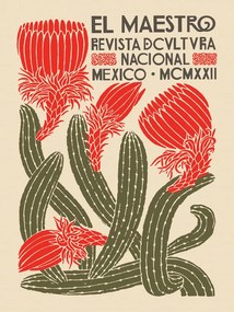Reprodukció El Maestro Magazine Cover No.4 (Mexican Art / Cactus)