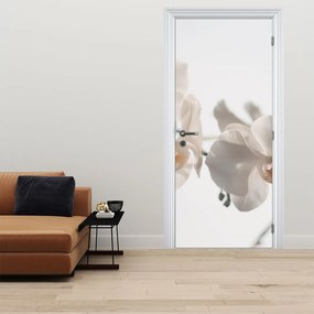 Fotótapéta ajtóra - Fehér orchideák (95x205cm)