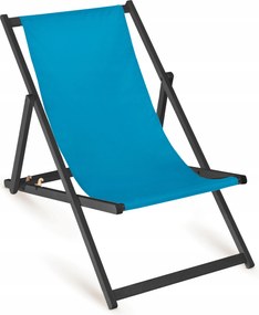 Nyaralás Strand Napozóágy Türkiz Összecsukható Fa Napozóágy Erkély Terasz