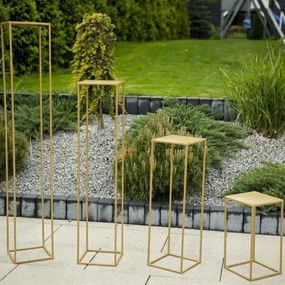 Virágállvány 100x24 cm arany színben