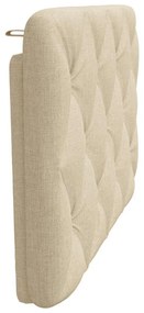 krémszínű szövet fejtámla párna 80 cm