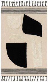 Pamut szőnyeg Gibson Fekete/Fehér 160x230 cm