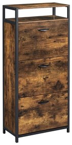 FIRA cipőtartó barna/fekete