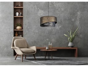 Csillár zsinóron REZO 1xE27/60W/230V szürke/arany