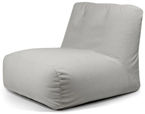 Világosszürke buklé babzsákfotel Tube 100 – SLOWDOWN