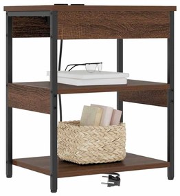 Éjjeli Szekrények 2 pcs barna tölgy 41 x 31 x 51 cm Faanyag