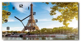 Négyszögletes üvegóra vízszintesen Párizsi eiffel-torony pl_zsp_60x30_f_44313077