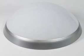 Led plafon kerek 30,5cm 20W b.semleges 2300lm Párduc ezüst lámpabúra IP44