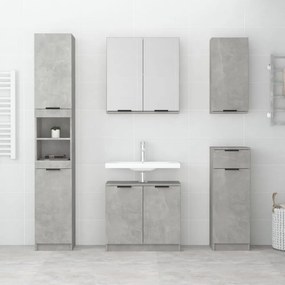 betonszürke színű szerelt fa fürdőszobaszekrény 64,5x33,5x59 cm