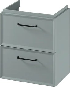 Cersanit S1021-007 - Függesztett fürdőszobai mosdószekrény MILLE SLIM 50x35 cm, menta