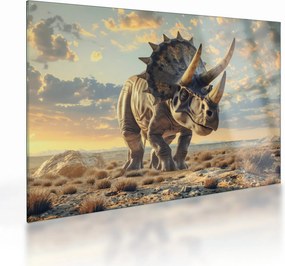 Üveg kép - Triceratops (70x50 cm)