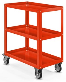 Szerszámtartó műhelykocsi HUGO, 700 x 816 x 400 mm, piros