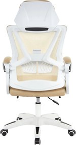 Irodai szék, bézs/fehér, teherbírás 150 kg, MALVIN