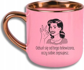 Bögre Rózsaszín Elegáns Nagy Távolodj El Ettől A Tv-től