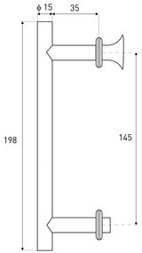 UK-01T zuhanykabin fogantyú