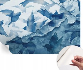 Öntapadós tapéta Divatos 3D fali ragasztó Dinamikus madarak 104x70 cm