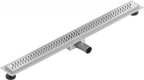 Mexen Lapos rozsdamentes acél zuhanyfolyó 90 cm minta M09, 1028090-15