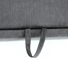 Kinyitható ülőgarnitúra, szürke szövet, balos, SANTIAGO